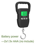 Portable Digital Weight Scale 60kg 10g Electronic Luggage Hanging Scale Battery/USB Charging LCD Fishing Weighing Balance