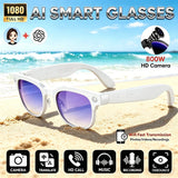 4K HD Upgrade Smart Glasses With Camera Video Recording AI Photo Recognition Bluetooth Call Translation Voice Sunglasses Men