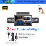4K 4CH Hidden Car DVR with APP 24H Parking Mode G Sensor Motion Detect Loop Record Time Lapse Stealth Recording Night Vision WDR