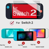 For Switch 2 Anti-blue Light Tempered Glass for Nintendo Switch 2 9H Premium HD Clear Anti-Scratch Screen Protector Accessories