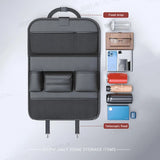 BLALION All in One Car Seat Back Storage Bag Upgraded 5-Pocket Car Organizer with Folding Table Tissue Anti Kick Pad Cup Holder