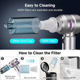 Car Vacuum Cleaner Wireless Mini Handheld Strong Suction Cleaning Machine Portable Vacuum Cleaner for Car Home