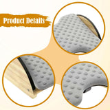 Bamboo Adjustable Office Desk Footrest Ergonomic Cushion Under Desk Foot Rest Stool for Home Office Gaming Comfort