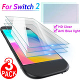 For Switch 2 Anti-blue Light Tempered Glass for Nintendo Switch 2 9H Premium HD Clear Anti-Scratch Screen Protector Accessories