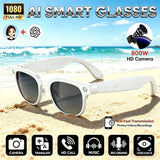 4K HD Upgrade Smart Glasses With Camera Video Recording AI Photo Recognition Bluetooth Call Translation Voice Sunglasses Men