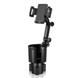 Car Cup Holder Expander with Cell Phone Mount 360 Rotation Cup Holder Expander Smartphone Mount Auto Interior Accessories