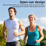 Wireless Earbuds Bone Conduction Headphones Bluetooth Waterproof Sport Earphones Long Battery HiFi Stereo Call Noise Reduction