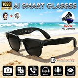 4K HD Upgrade Smart Glasses With Camera Video Recording AI Photo Recognition Bluetooth Call Translation Voice Sunglasses Men