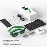 IMIKI Ai Smart Glasses 4K 800W Camera Music Play Video Recording Speed Recognition Translate Sunglasses for Studying Travaling