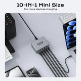 330W USB C GaN Charger 100W PD3.0 PPS QC3.0 Multiport Fast Charging Station For Laptop iPhone 15 16 Samsung Macbook Pro Tablet