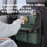 BLALION All in One Car Seat Back Storage Bag Upgraded 5-Pocket Car Organizer with Folding Table Tissue Anti Kick Pad Cup Holder