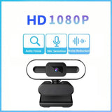Portable Full HD 1080P 2K 4K Webcam PC Laptop Auto Focus Webcam Live Streaming Flexible with Microphone Live Broadcast withLight