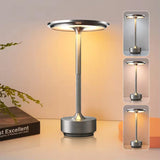 LED wireless touch switch charging desk lamp, retro desktop decorative lamp, suitable for study living room