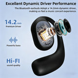 Wireless Earbuds Bone Conduction Headphones Bluetooth Waterproof Sport Earphones Long Battery HiFi Stereo Call Noise Reduction