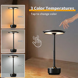 LED wireless touch switch charging desk lamp, retro desktop decorative lamp, suitable for study living room