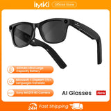 IMIKI Ai Smart Glasses 4K 800W Camera Music Play Video Recording Speed Recognition Translate Sunglasses for Studying Travaling