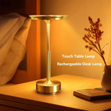 LED wireless touch switch charging desk lamp, retro desktop decorative lamp, suitable for study living room