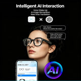 4K HD Upgrade Smart Glasses With Camera Video Recording AI Photo Recognition Bluetooth Call Translation Voice Sunglasses Men