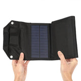 Foldable Solar Panel 5V USB Waterproof Portable Phone Charger Power Bank for Outdoor Camping 4-Fold  6-Fold Options Available