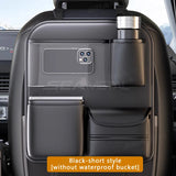 BLALION All in One Car Seat Back Storage Bag Upgraded 5-Pocket Car Organizer with Folding Table Tissue Anti Kick Pad Cup Holder