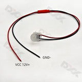 4pcs Mini Car Door Bowl decoration Light  Universal 12V Auto Interior Atmosphere Welcome Lamp Low Power LED Frosted transparent