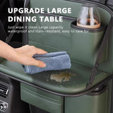 BLALION All in One Car Seat Back Storage Bag Upgraded 5-Pocket Car Organizer with Folding Table Tissue Anti Kick Pad Cup Holder