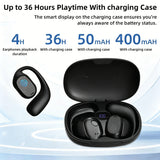Wireless Earbuds Bone Conduction Headphones Bluetooth Waterproof Sport Earphones Long Battery HiFi Stereo Call Noise Reduction