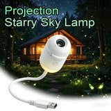 Mini Galaxy Star Projector Two In One Night Light Home Background Atmosphere Light Bedroom Car Decoration Children's Gift