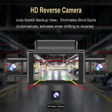 4K 4CH Hidden Car DVR with APP 24H Parking Mode G Sensor Motion Detect Loop Record Time Lapse Stealth Recording Night Vision WDR