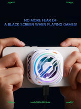 BlackShark 3Pro Magnetic Mobile Radiator 20W Intelligent Temperature Control Cooling Fan RGB Light for iOS Android Cell Cooler