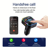 FM Transmitter Bluetooth 5.3 Handsfree Car AUX Radio Modulator MP3 Player with PD20W QC3.0 Fast Charge Adapter Car Accessories