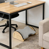 Bamboo Adjustable Office Desk Footrest Ergonomic Cushion Under Desk Foot Rest Stool for Home Office Gaming Comfort