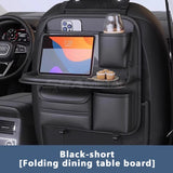 BLALION All in One Car Seat Back Storage Bag Upgraded 5-Pocket Car Organizer with Folding Table Tissue Anti Kick Pad Cup Holder
