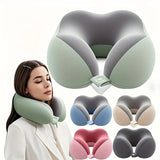 U-shaped Neck Pillow，Medium Soft U-shaped Neck Pillow for Travel and Office | Ergonomically Designed