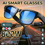 4K HD Upgrade Smart Glasses With Camera Video Recording AI Photo Recognition Bluetooth Call Translation Voice Sunglasses Men
