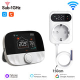 Tuya WiFi Gas Boiler Heating Thermostat Smart Wireless Remote Temperature Battery Controller Socket Receiver Google Home Alexa