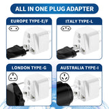 3 PCS Australian Universal Travel Plug Adapter, Australia to EU US UK Converter Socket 3 Pin Safety Ground Pin Travel Adapter
